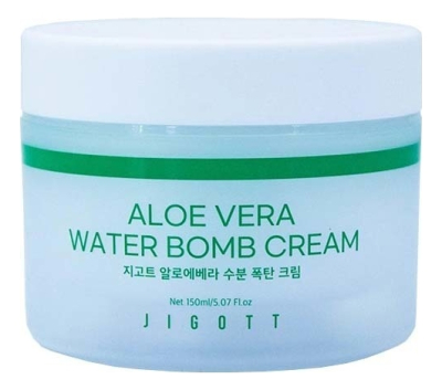 Крем для лица увлажняющий с экстрактом алоэ вера aloe vera water bomb cream, осветляет пигментные пятна и успокаивает, 150 мл