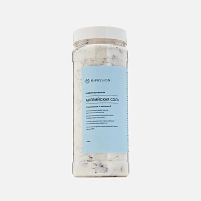 Английская парфюмированная соль для ванны с цветками василька, 450 гр
