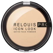 Пудра компактная PRO Icon Look Satin Face Powder тон 01 натуральный бежевый, 9 г