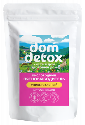 Пятновыводитель кислородный Универсальный Dom Detox, 300 мл