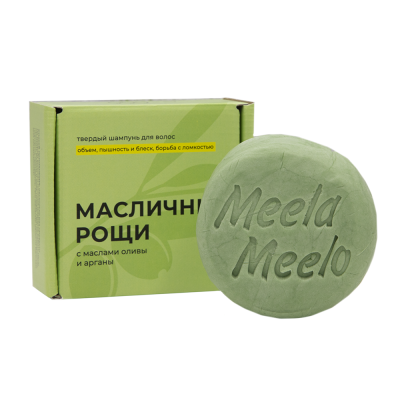 Твёрдый шампунь Масличные рощи с маслами оливы и арганы, 85 г