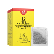 Чай Монастырский №10 "Для нормализации веса" Архыз, 20 пакетиков x 30г