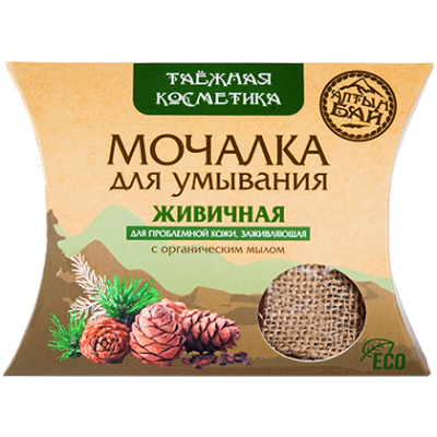 Мочалка для умывания Живичная для проблемной кожи, заживляющая, 60 г
