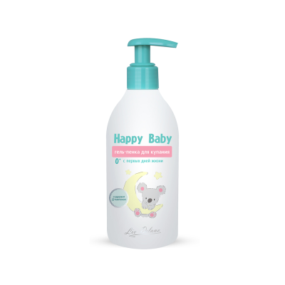 Гель-пенка для купания Happy Baby с первых дней жизни, 300 г
