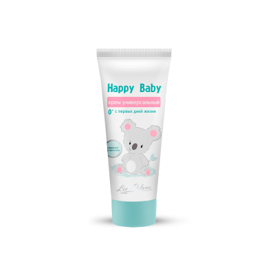 Крем детский универсальный Happy Baby с первых дней жизни, с экстрактом чистотела и алоэ вера, 75 г