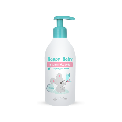 Детский шампунь без слез Happy Baby с первых дней жизни, 300 г