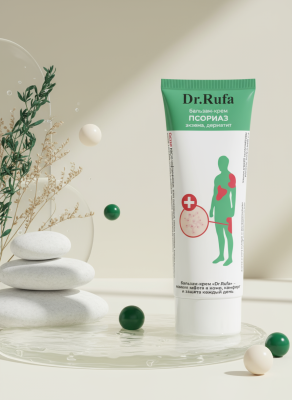 Бальзам-крем от псориаза, Dr.Rufa, 75 мл Бальзам-крем от псориаза, Dr.Rufa, 75 мл