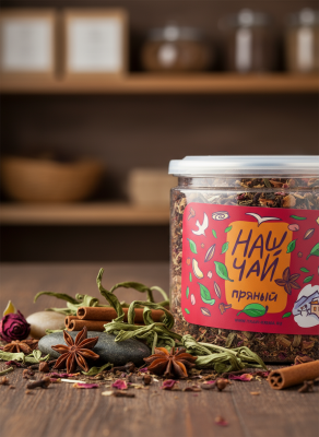 Наш Чай Пряный нормализация пищеварения, омоложение организма, 200 г