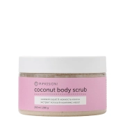 Скраб для тела солевой Coconut body scrub  с экстрактом лотоса и комплексом масел, 250 мл