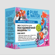 Экологичные таблетки для посудомоечных машин «Pure White» Pure Water, 30 шт