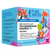 Экологичные таблетки для посудомоечных машин «Pure White» Pure Water, 100 шт