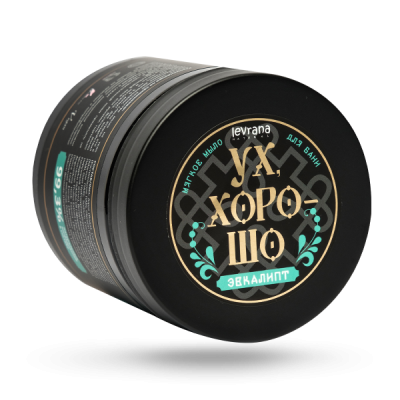Натуральное мягкое мыло для бани Эвкалипт, Ух Хорошо, 500 мл