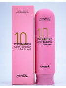 Маска для окрашенных волос 10 probiotics color radiance treatment, укрепляет, защищает,  300 мл