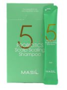 Шампунь для волос 5 probiotics scalp scaling shampoo, глубокоочищающий, регулирующий, от перхоти,   20 шт х 8 мл