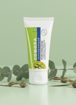 Релакс-крем для ног Охлаждающий с софорой и эфирным маслом эвкалипта, 70 г Релакс-крем для ног Охлаждающий с софорой и эфирным маслом эвкалипта, 70 г