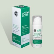 Ночной Крем для лица anti-acne Увлажняющий, успокаивающий для жирной и проблемной кожи CLEAN SKIN COLLECTION, 30 мл