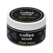 Сухой кофейный скраб для тела "COFFEE SCRUB "Altai detox" Сияние" интенсивное очищение с эффектом микромассажа, 250 мл