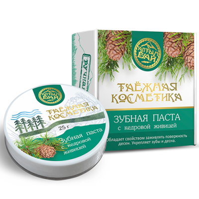 Зубная паста С кедровой живицей, 25 г