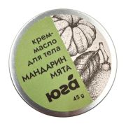 Крем-масло для тела Мята и мандарин Тонизирующее, 45 г