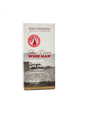 Крем для лица Увлажняющий винный против морщин Wine Man, 50 г