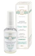 Крем для лица Дневной "Clean Skin" №4 с молочной кислотой, увлажнение, защита, матирующий эффект для жирной и проблемной кожи, 50 мл