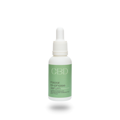 Успокаивающая двухфазная сыворотка для лица CBD, 30 мл