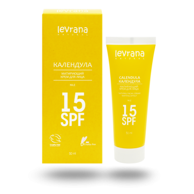 Крем для лица Календула, 15 SPF, 50 мл (матирующий эффект)