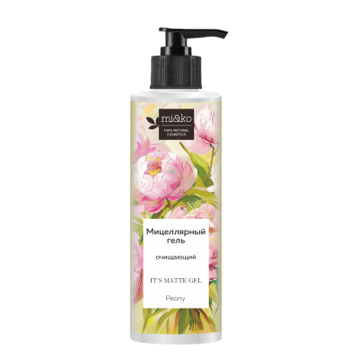 Очищающий мицеллярный гель для лица It`s matte gel Peony, 200 мл