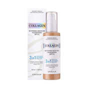 Тональная основа для лица с коллагеном 3 в 1 для сияния кожи collagen whitening moisture foundation spf 15 №21, 100 мл