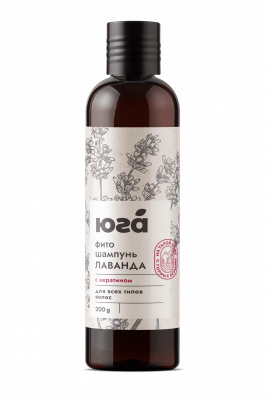 Фитошампунь Лаванда и кератин Укрепляющий для всех типов волос, 200 г