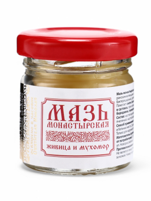 Мазь Живица и мухомор, Святая рука, 30 мл